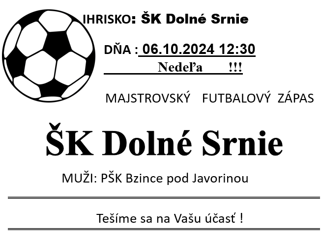 Futbalový zápas dňa 6.10.2024