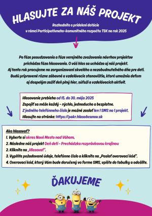 Hlasujte za náš projekt!!!