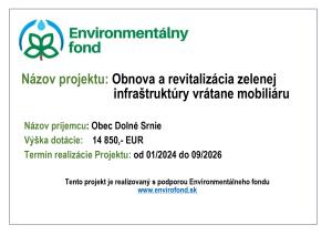  Obnova a revitalizácia zelenej infraštruktúry vrátane mobiliáru